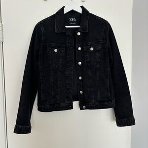 Zara Black/Charcoal Denim Jacket